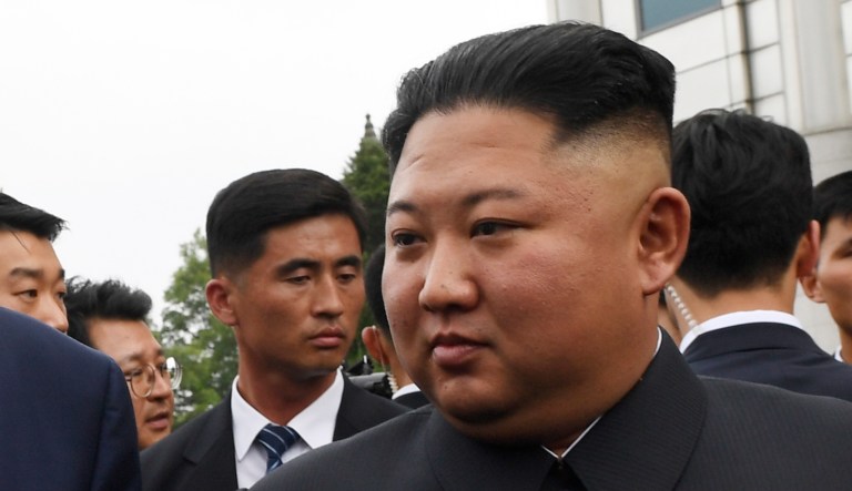 Kim Jong Un is seen.