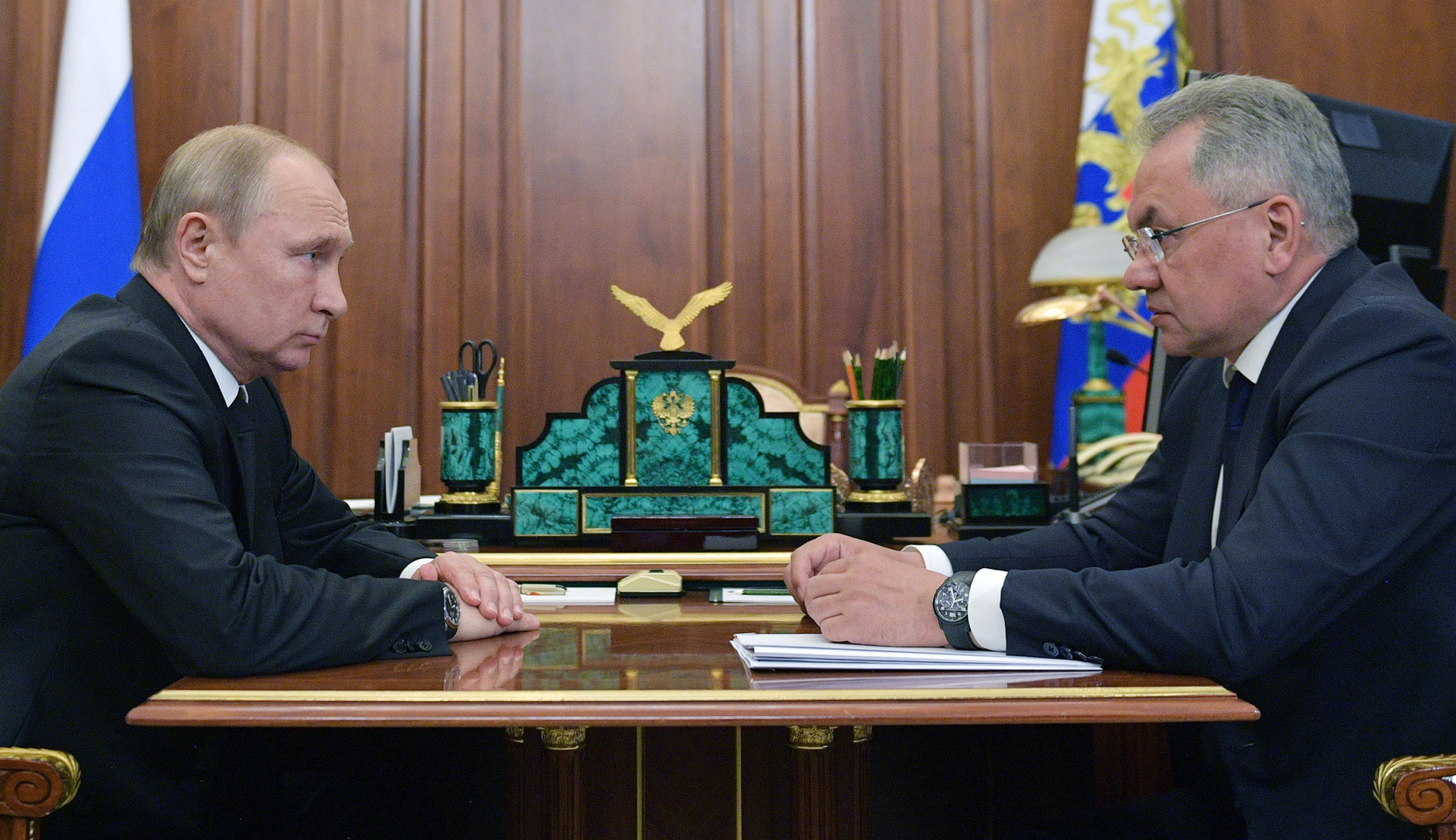 Putin meets with defense minister after deadly Russian submarine incident