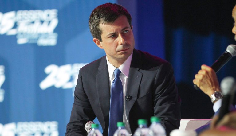 Mayor of South Bend Pete Buttigieg on the Power Stage at the 2019 Essence Festival at the Ernest N. Morial Convention Center on Sunday, July 7, 2019, in New Orleans. 