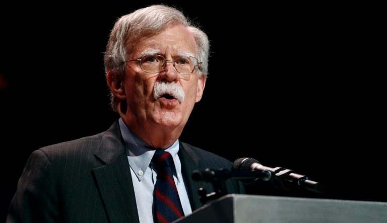 National Security Adviser John Bolton speaks at the Christians United for Israel's annual summit, Monday, July 8, 2019, in Washington. 