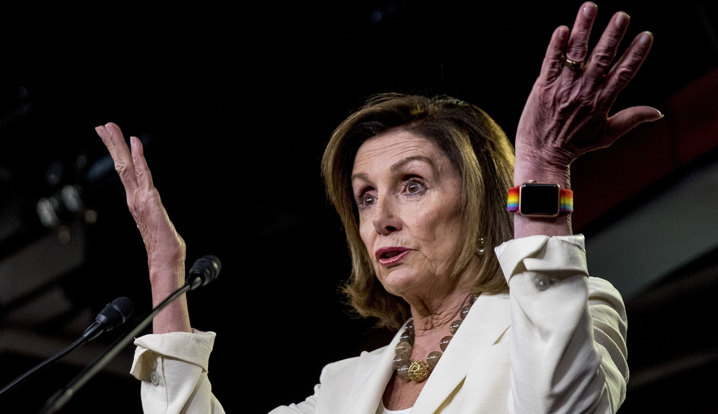 WATCH: Agitated Pelosi refuses to address feud with AOC at press conference