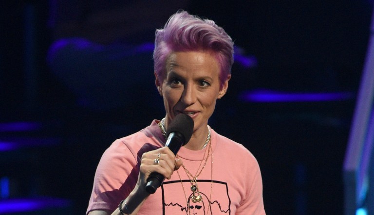 Megan Rapinoe, a U.S. women's national soccer team player, is seen in Santa Monica, Calif.