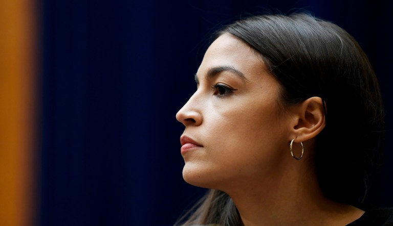 Rep. Alexandria Ocasio-Cortez, D-New York, attends a hearing in Washington.