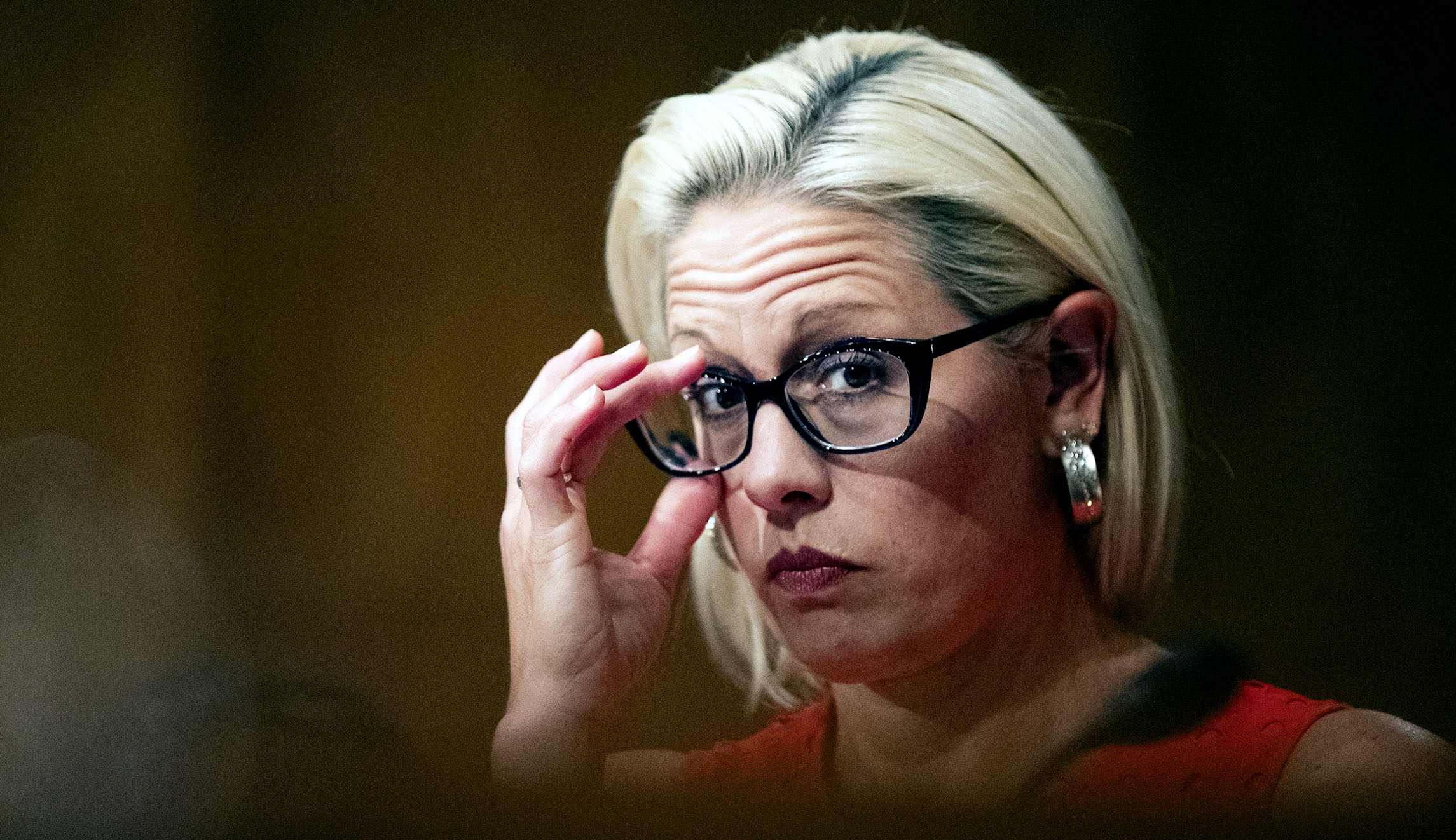 Sen. Kyrsten Sinema, D-Arizona, is seen in Washington.