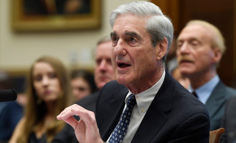 Former special counsel Robert Mueller testifies on Capitol Hill in Washington, Wednesday, July 24, 2019, before the House Judiciary Committee hearing on his report on Russian election interference. 