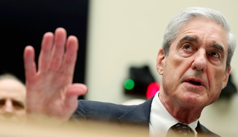 Former special counsel Robert Mueller testifies before the House Judiciary Committee hearing on his report on Russian election interference in Washington.