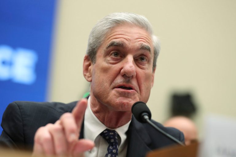 Former special counsel Robert Mueller testifies before the House Intelligence Committee hearing on his report on Russian election interference, on Capitol Hill, in Washington, Wednesday, July 24, 2019. 