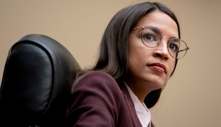Rep. Alexandria Ocasio-Cortez, D-N.Y., attends a House Oversight Committee hearing on Capitol Hill in Washington, Friday, July 26, 2019.