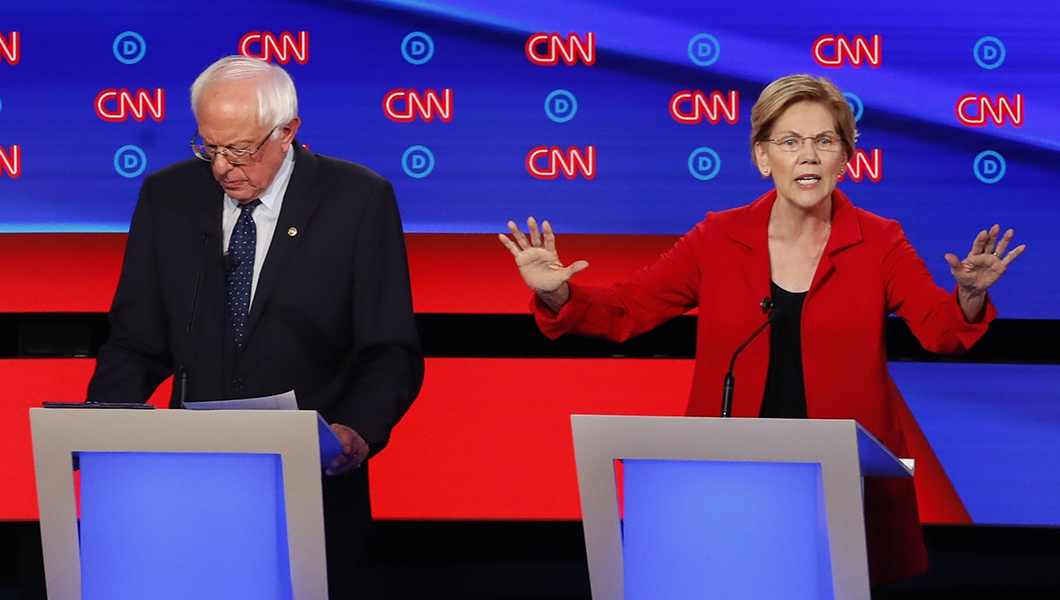 Left-wing Democrats pounded by 2020 debate rivals on healthcare and immigration