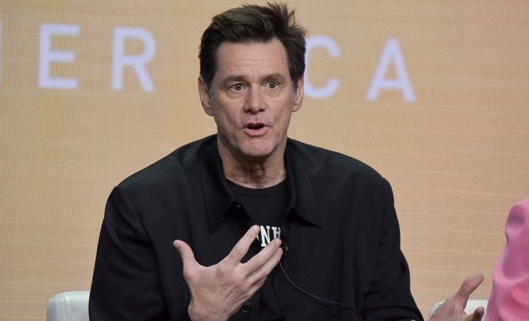 Jim Carrey participates in the Showtime "Kidding" panel during the Summer 2019 Television Critics Association Press Tour at the Beverly Hilton Hotel on Friday, Aug. 2, 2019, in Beverly Hills, California. 