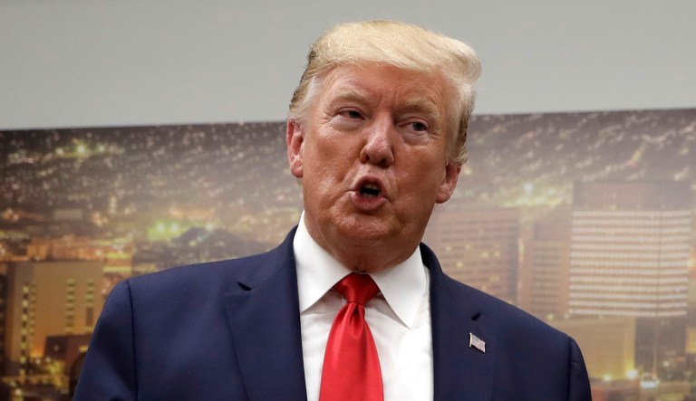 President Trump speaks in El Paso, Texas.
