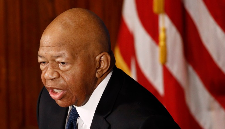 Rep. Elijah Cummings, D-Maryland, speaks during an event.