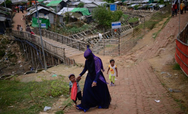 A general view of Nayapara Rohingya refugee camp in Cox's Bazar, Bangladesh, Thursday, Aug. 22, 2019. Bangladesh's refugee commissioner said Thursday that no Rohingya Muslims turned up to return to Myanmar from camps in the South Asian nation. 