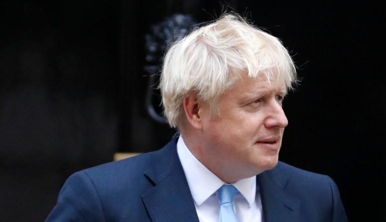 British Prime Minister Boris Johnson is seen.