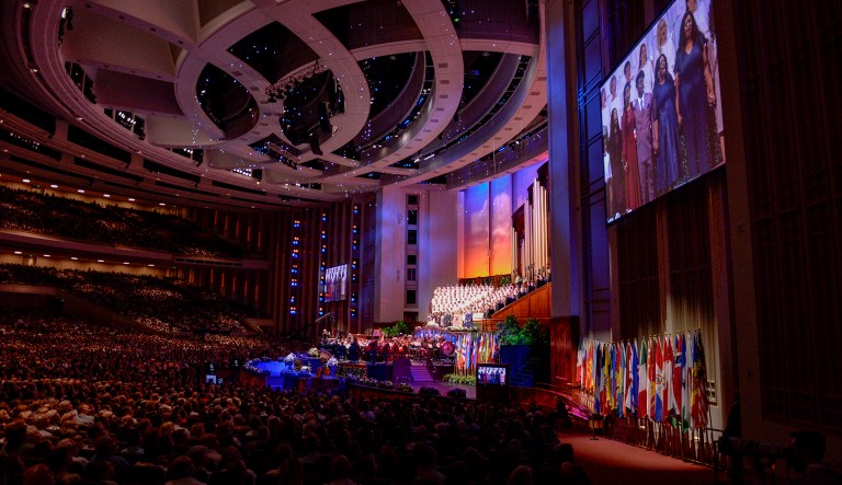 The gala celebrating the 95th birthday of president Russell M. Nelson is held at The Church of Jesus Christ of Latter-Day Saints Conference Center Friday, Sept. 6, 2019, in Salt Lake City. 