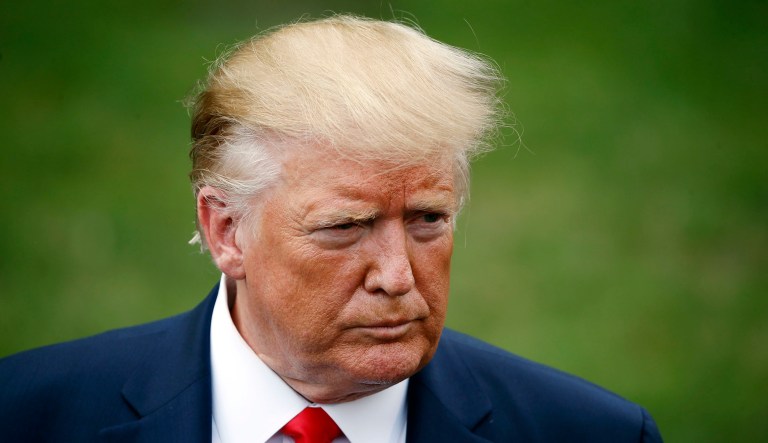 President Trump is seen.