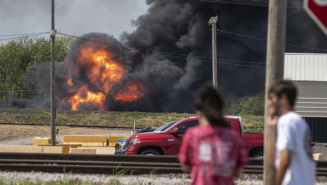 Derailed train in Illinois ignites in ‘billowing’ fireball