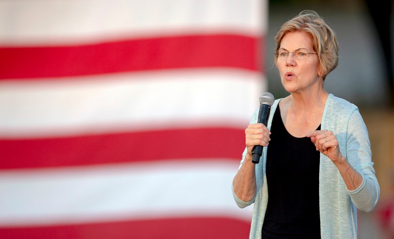 Democratic presidential candidate Elizabeth Warren, D-Mass., speaks during a rally on Tuesday, Sept. 10, 2019, in Austin, Texas. 