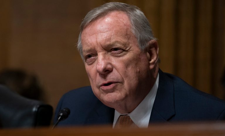 Sen. Dick Durbin, D-Ill., on Capitol Hill in Washington, Wednesday, Sept. 11, 2019. 