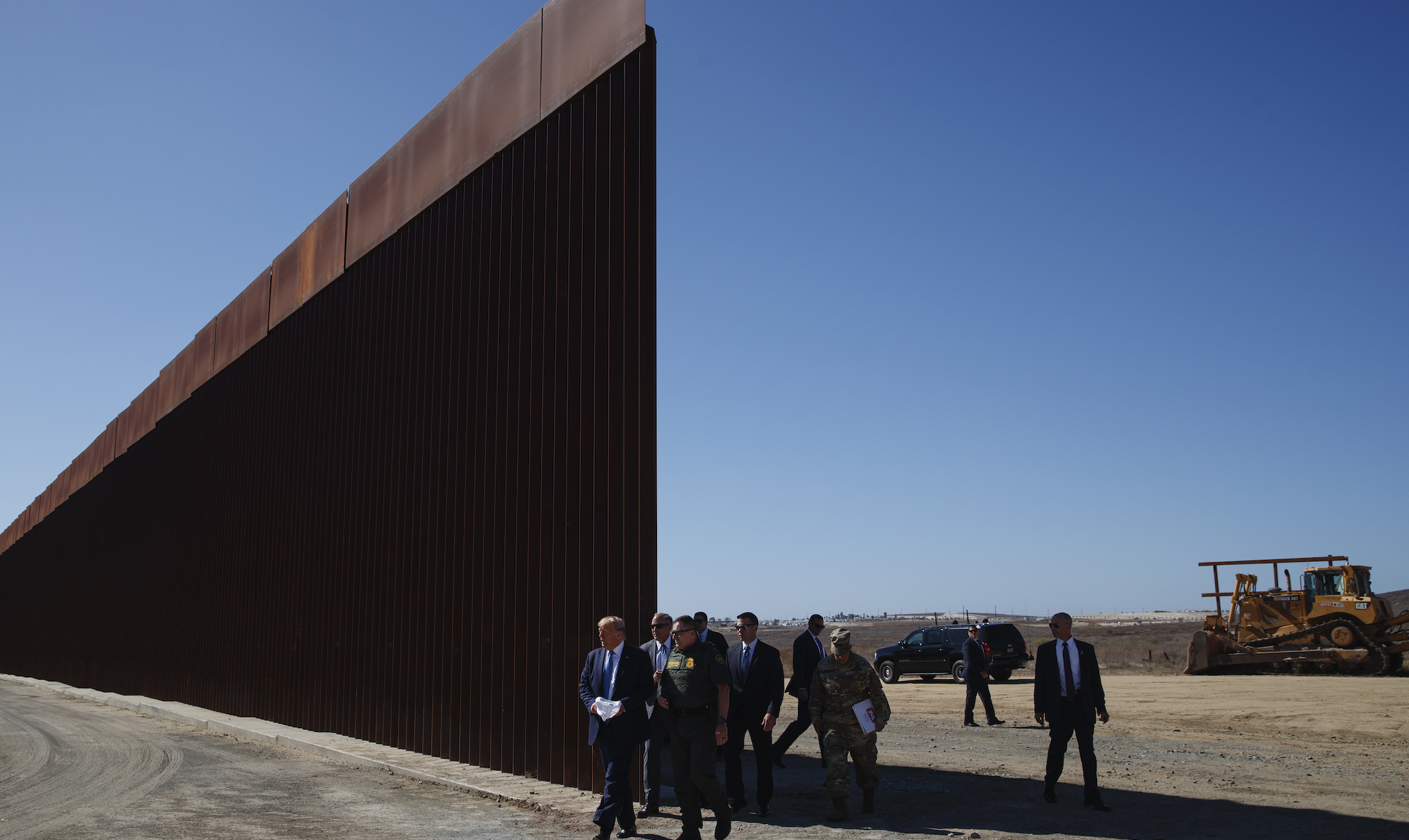 Court jeopardizes a third of 500-mile border barrier promised by Trump
