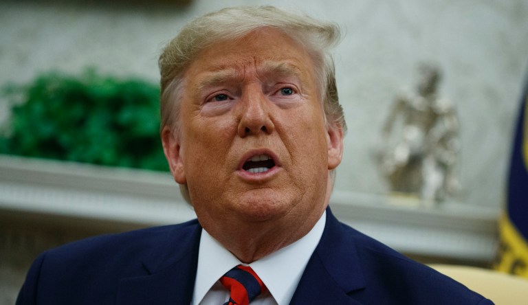 ‘This whole thing is a disgrace’: Trump comments on whistleblower from Oval Office