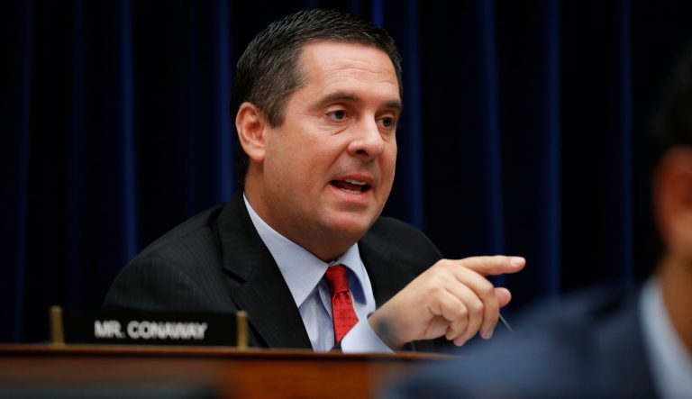 Ranking Member Rep. Devin Nunes, R-Calif., questions Acting Director of National Intelligence Joseph Maguire as he testifies before the House Intelligence Committee on Capitol Hill in Washington, Thursday, Sept. 26, 2019. 