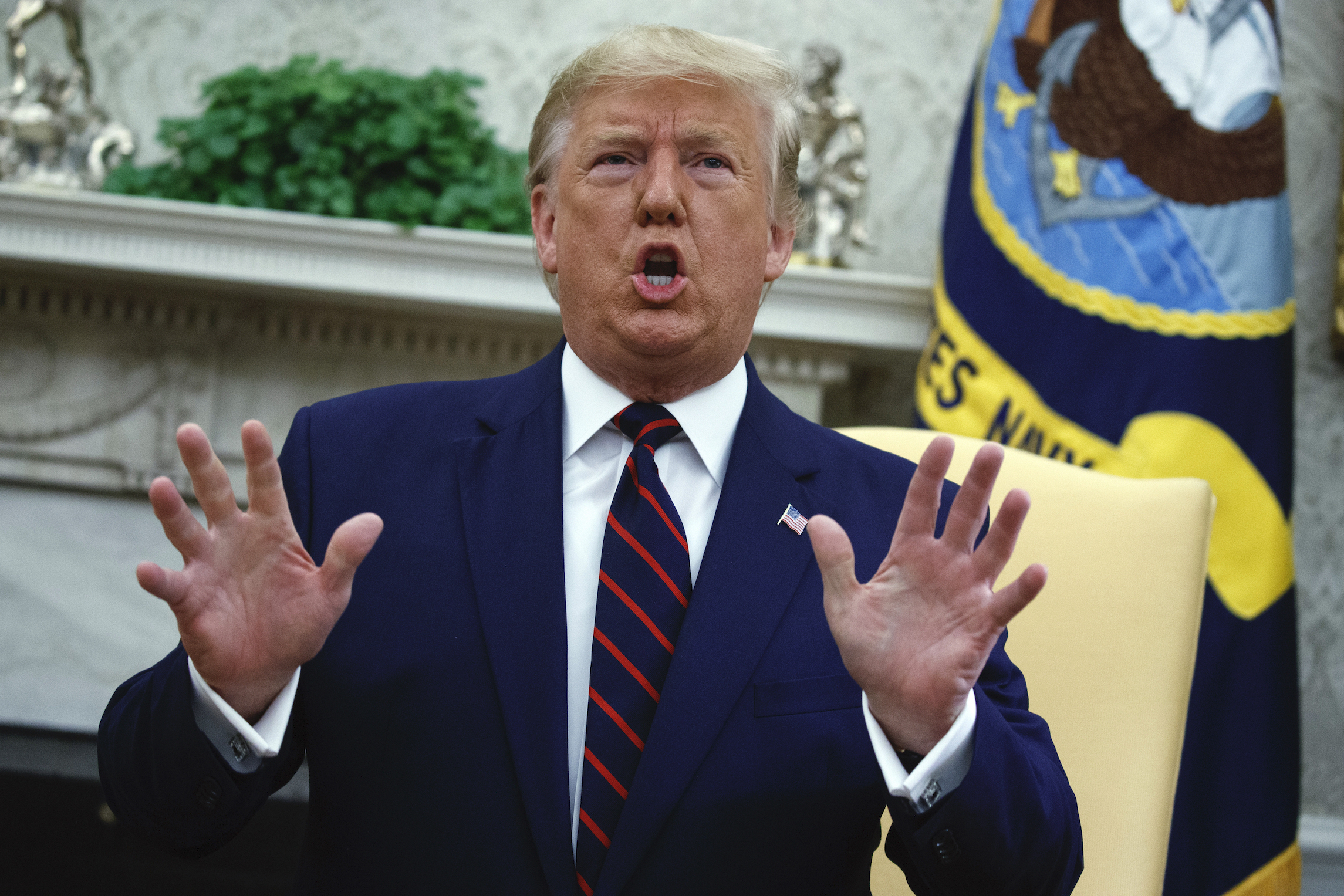 ‘This was not here two weeks ago’: Trump shows off new border wall construction