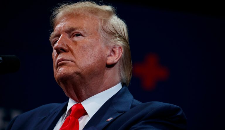 President Trump delivers remarks on Medicare at the Sharon L. Morse Performing Arts Center, Thursday, Oct. 3, 2019, in The Villages, Fla. 