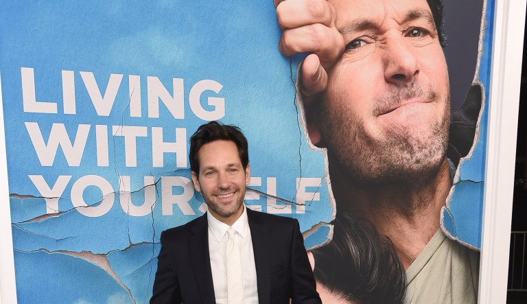 Paul Rudd arrives at the Los Angeles premiere of "Living With Yourself" on Wednesday, Oct. 16, 2019, at ArcLight Hollywood.