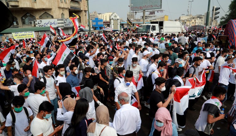 Iraqi protests bring Baghdad to the tipping point