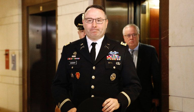 Intel panel Republicans press Vindman to identify whistleblower