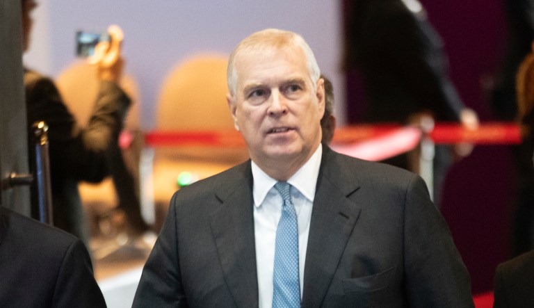 Britain's Prince Andrew, the Duke of York, arrive delivers a speech in ASEAN Business and Investment Summit (ABIS) Nonthaburi, Thailand, Sunday, Nov. 3, 2019.