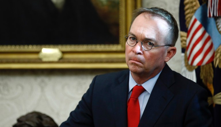 Mick Mulvaney urges checks on government spending and tax hikes as potential relief package looms