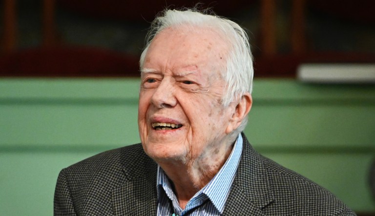 Jimmy Carter returns to Plains, Georgia, church after brain surgery