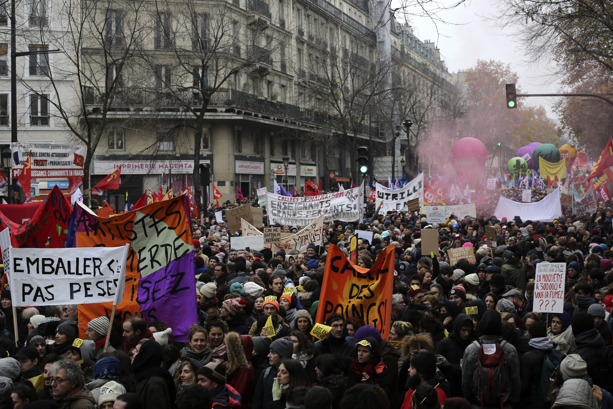 ‘Not going to be fun’: France goes on strike as Emmanuel Macron prepares to host Ukraine summit