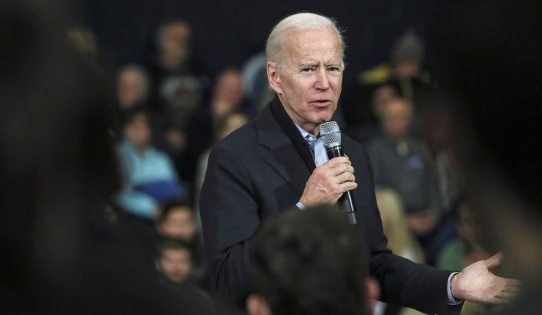Democratic presidential former Vice President Joe Biden speaks at a campaign event in Nashua, N.H. Sunday, Dec. 8, 2019.