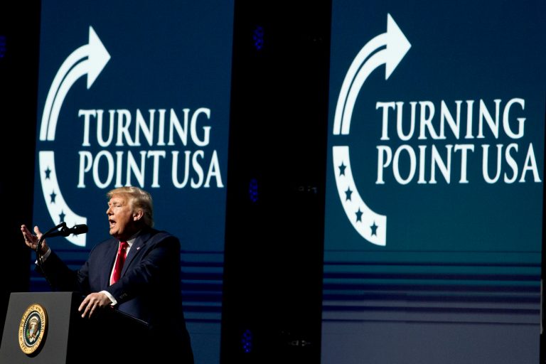 President Donald Trump speaks at the Turning Point USA Student Action Summit at the Palm Beach County Convention Center in West Palm Beach, Fla., last week. He noted the changes his administration has brought to the nation.