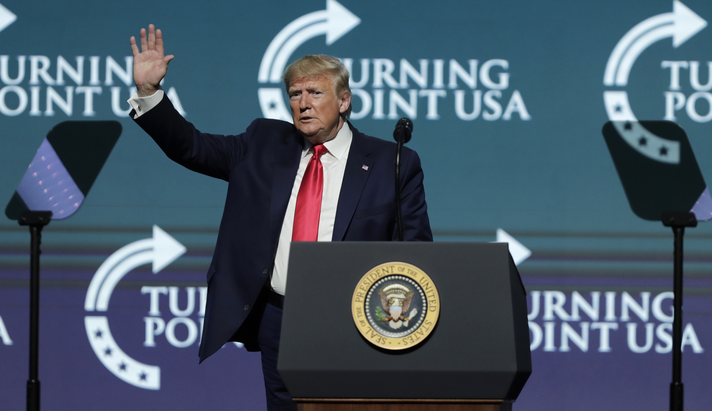 Trump tilts at windmills