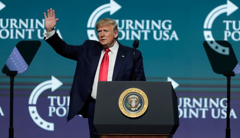 Trump tilts at windmills