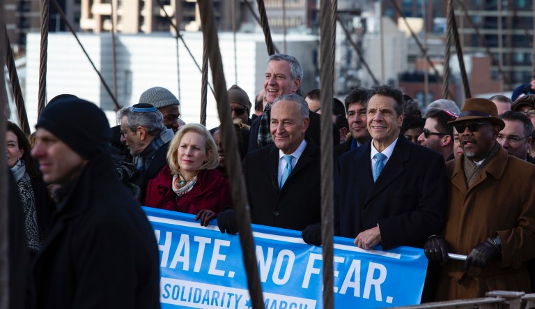 ‘We stand up for our neighbors’: Thousands march against anti-Semitism in New York City