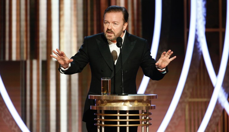 ‘Your badly paid migrant house staff’: Ricky Gervais trashes Hollywood calls for ‘equality’ ahead of Oscars