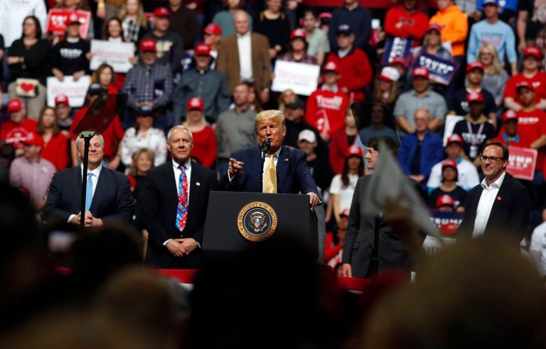 Crowd erupts into ‘USA!’ chants as Trump honors Iwo Jima veterans