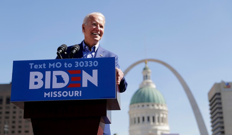 Biden seizes Missouri, stopping Bernie Sanders from tightening delegate race