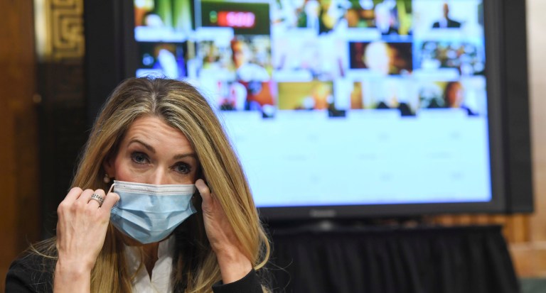 Kelly Loeffler gets Air Force Two ride home but no endorsement