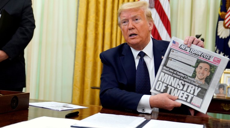 ‘The president is a counterpuncher’: Trump on familiar ground in war with Twitter