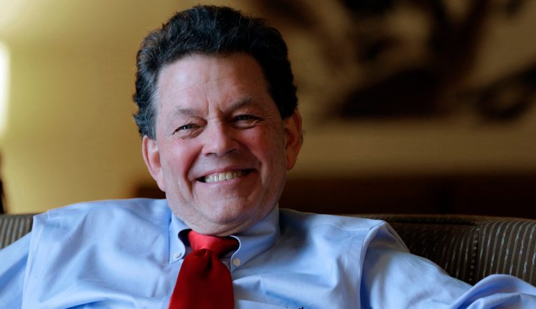 Economist Arthur Laffer is interviewed at the California Republican Party convention in Anaheim, Calif., Friday, Oct. 4, 2013.  