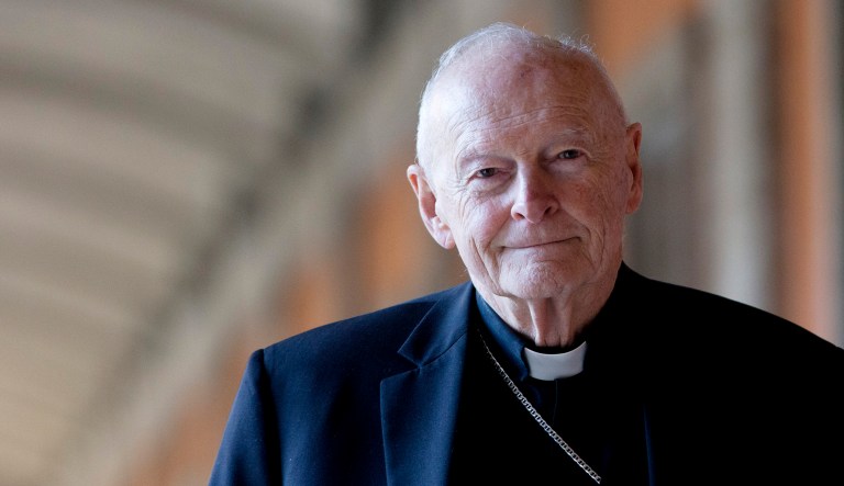 Then-Cardinal Theodore McCarrick poses during a 2013 interview.