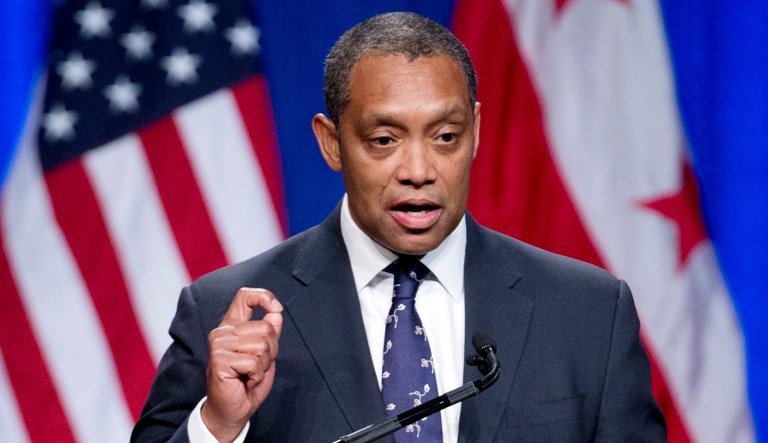 Attorney General of the District of Columbia Karl Racine speaks.