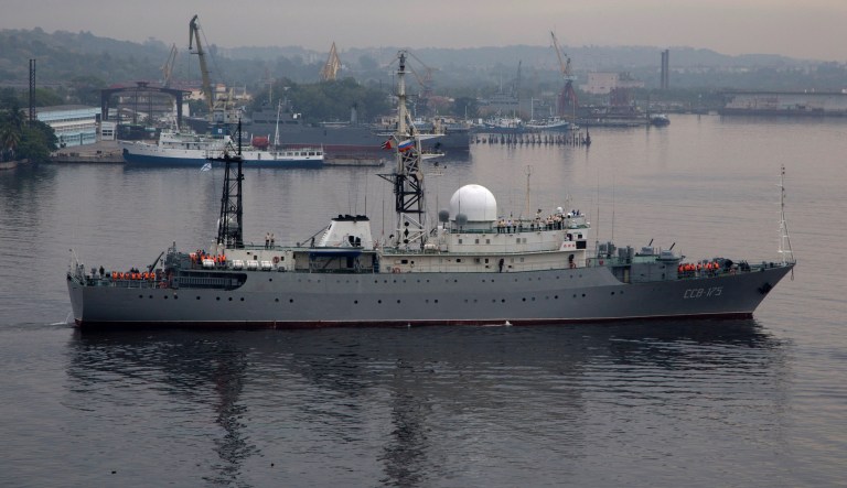 What Russia’s ‘unsafe’ spy ship might be up to