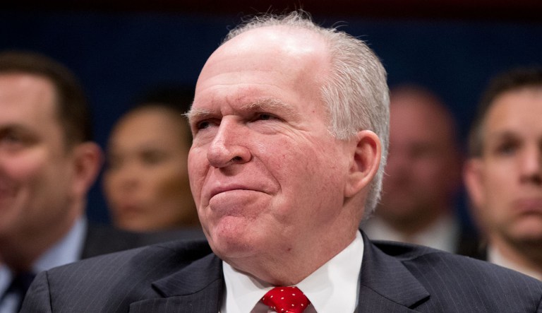 CIA Director John Brennan appears at a hearing.